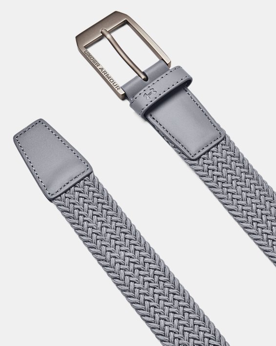 Men's UA Drive Braided Belt, Gray, pdpMainDesktop image number 0